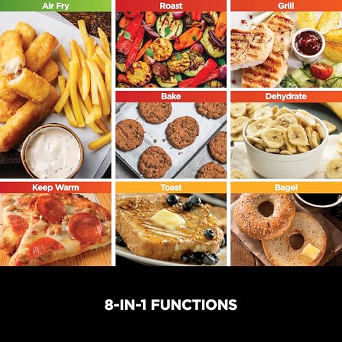 Ninja Foodi 8-in-1 Flip Oven: Portable Mini Oven for Countertop - Multifunctional with 8 Cooking Functions - Air Fry, Roast, Grill