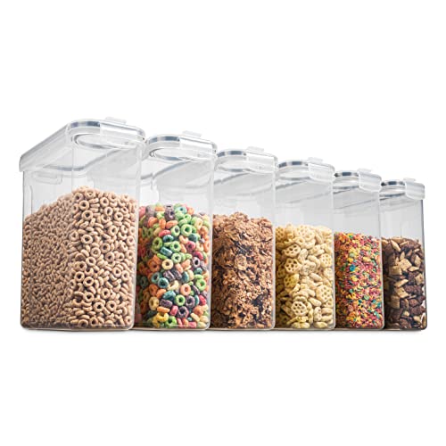 Brand: Airtight Cereal Storage Container, BPA-Free, Kitchen & Pantry Canisters for Dry Food, Pet Food, Flour, Sugar, Rice, Nuts - 135.5oz