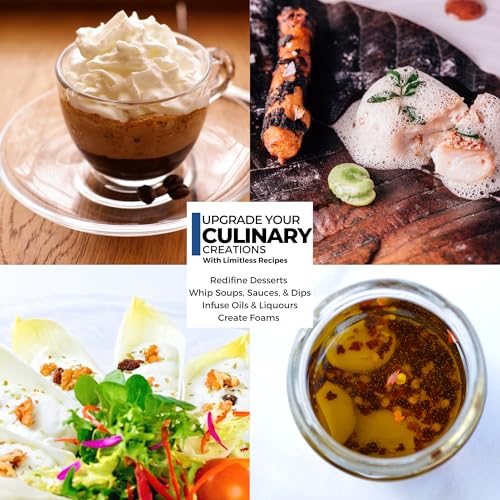 ICO Aluminum Whipped Cream Dispenser - Premium 500ml Whipper for Homemade Cream, Desserts & More