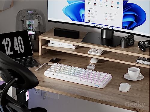 Geeky 65% Hot Swappable RGB Gaming Keyboard for PC/Mac