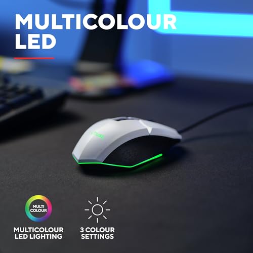 GXTrust Vylax Gaming Mouse, 6 Buttons, RGB Lighting, 200-6400 DPI