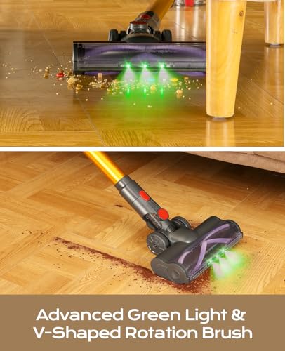 Brand Cordless Vacuum: 35KPA 6-in-1 Stick, 45Mins Runtime, Lightweight for Hardwood, Carpet, Pet Hair