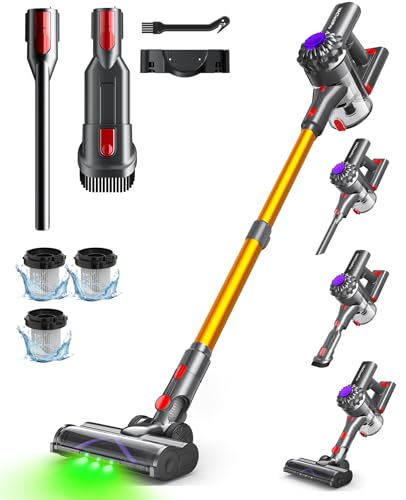Brand Cordless Vacuum: 35KPA 6-in-1 Stick, 45Mins Runtime, Lightweight for Hardwood, Carpet, Pet Hair