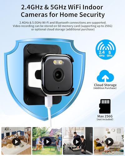WeChip 3MP 2K Window Camera - Indoor Security with Color Night Vision & Motion Detection