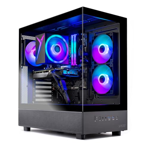 Skytech Gaming Azure 3 Desktop PC Ryzen 5 9600X 3.9 inch NVIDIA RTX 5060 1TB NVMe SSD 32GB DDR5 RAM 5200 RGB 650W Gold PSU