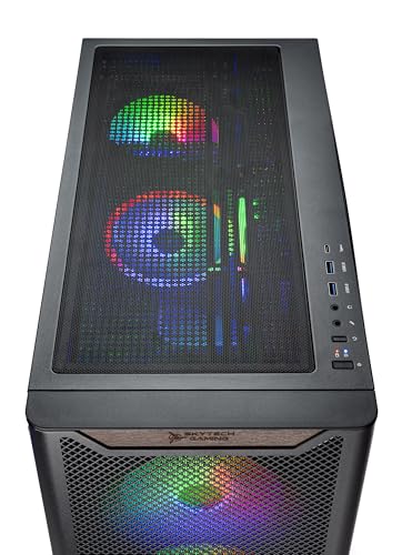 Skytech Chronos Gaming PC Ryzen 7 5700 3.7" (4.6" Turbo) NVIDIA RTX 5060 8GB - 1TB NVMe SSD, 16GB RAM, Wi-Fi, Win 11