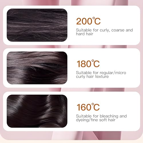 Glambrush Mini 2-in-1 Cordless Hair Straightener Comb - Fast Heating Hot Comb - USB Rechargeable Styling Brush - Temperature Control