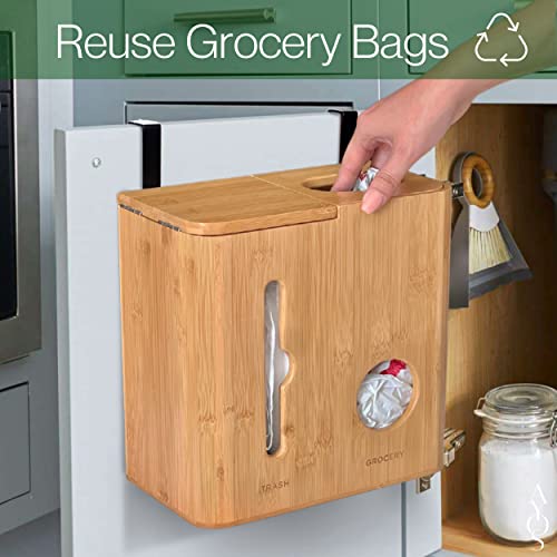 Ayos Trash Bag Dispenser: 2-in-1 Grocery & Garbage Bag Holder