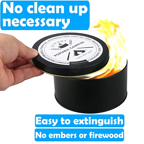 EUPNHY Portable Campfire Pit | Smores Maker | Lightweight | 3-5 Hours Burn | Convenient-No Wood | Great for Picnics & Camping