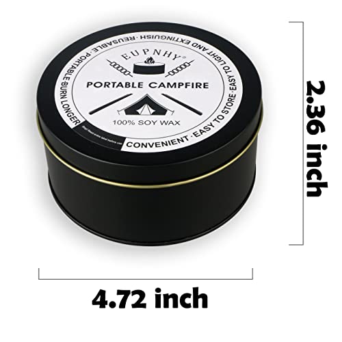 EUPNHY Portable Campfire Pit | Smores Maker | Lightweight | 3-5 Hours Burn | Convenient-No Wood | Great for Picnics & Camping