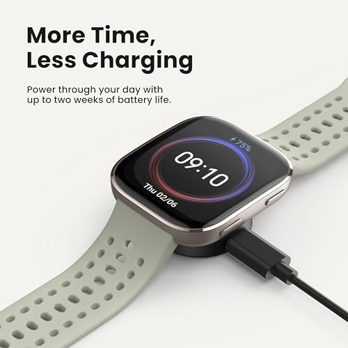 AMAZFIT Bip 6 Smart Watch: 14-Day Battery, Large AMOLED Display, GPS, AI, Bluetooth, Fitness & Sleep Tracker