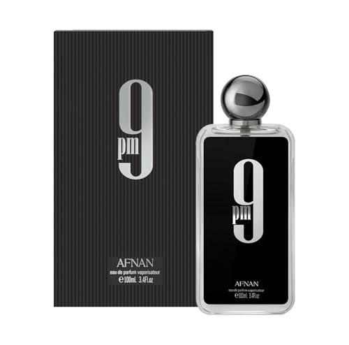 Afnan 9 PM Men's Eau De Parfum, Rich Woody Scent 100ml
