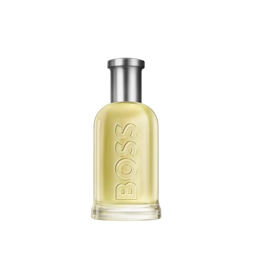 BOSS Bottled Eau de Toilette for Him - Woody & Fruity Scent with Apple, Cinnamon - Medium Longevity
