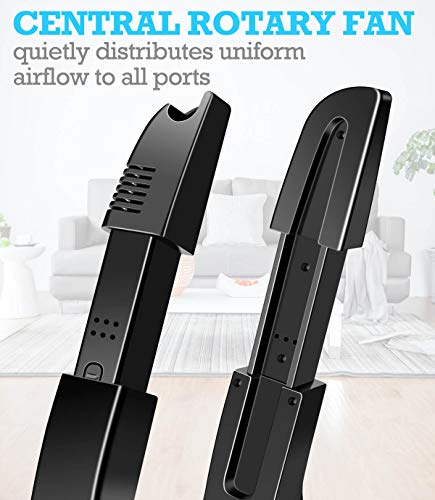 AIWOTOWOW Boot Dryer & Warmer, Portable Adjustable Drying Rack for Boots, Shoes, Socks, Helmets - Black