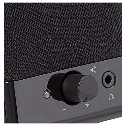 Amazon Basics Computer Speakers USB-Powered for Desktop Laptop - Black