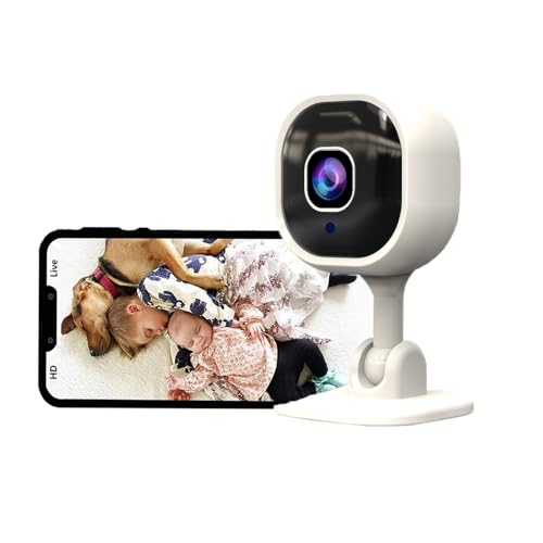 BSLVWG Indoor Camera with 1080P, Wi-Fi, 2-way Talk & Night Vision