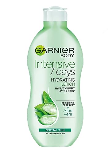 Garnier Aloe Vera Body Lotion 400ml, Hydrating Moisturizer, 7 Days Hydration, Fast Absorbing