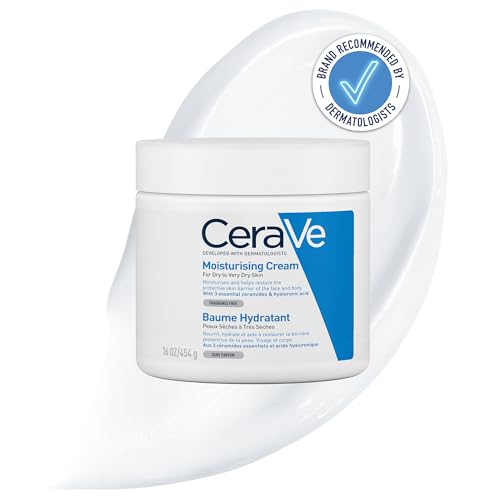 CeraVe Moisturising Cream for Face & Body, Hyaluronic Acid, 454g
