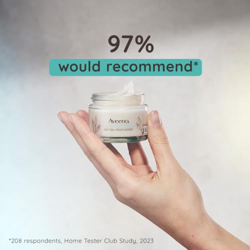 Aveeno Oat Gel Moisturiser 50ml - Soothe & Replenish Skin's Moisture - Nourishing Day Cream for Sensitive Skin