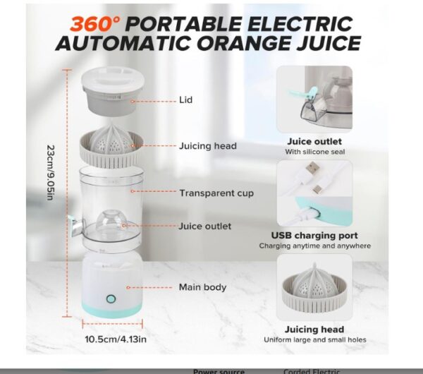 Wireless Portable Juicer, - Image 4