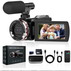 4K Camcorder with HDMI Cable