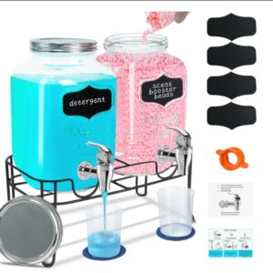 5 Gallon Glass Laundry Detergent Dispensers