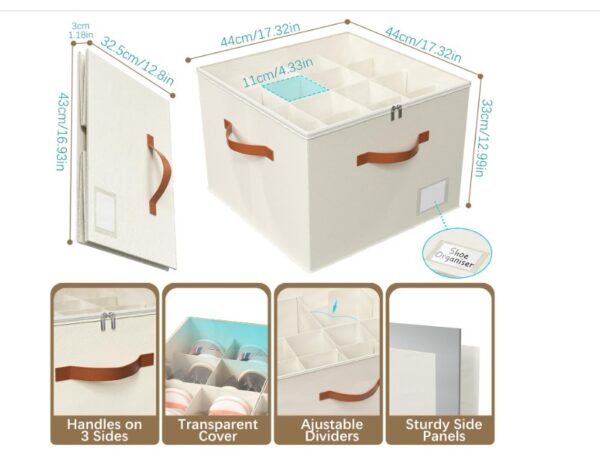 Shoe Storage Box for Closet - Image 2