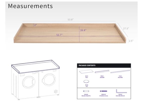 Washer Dryer 54 inch Countertop - Image 3