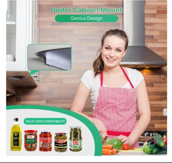 Upgraded Stainless Steel Under Cabinet Jar Opener - Image 3