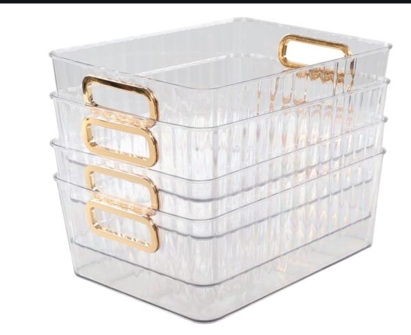 Clear Pantry Organiser Basket Bin - Image 3