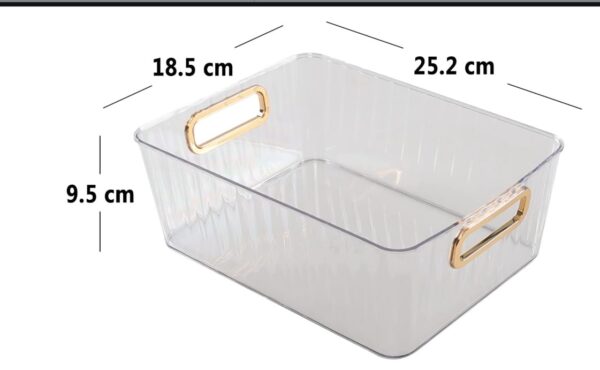 Clear Pantry Organiser Basket Bin