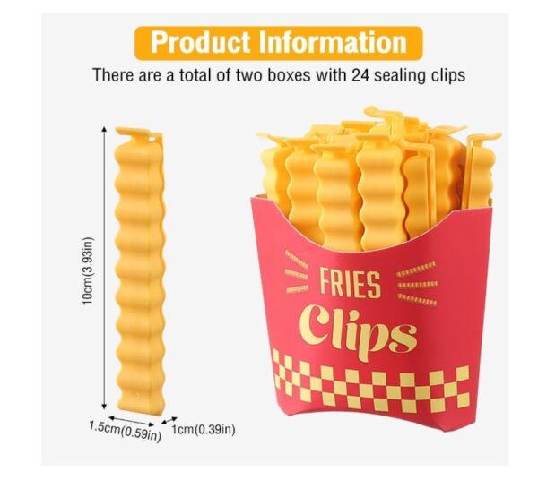 24 pcs Pcs Food Bag Clips - Image 3