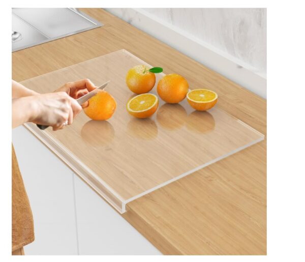 Acrylic Cutting Board with Counter Lip