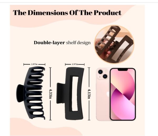 8 PCS Hair Clips for Women - Image 2