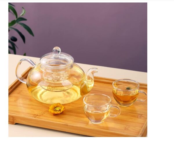 Kyraton 1000ml Glass Teapot with - Image 4
