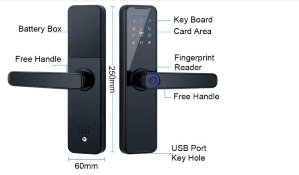COMETX Smart Fingerprint Door Lock - Image 4