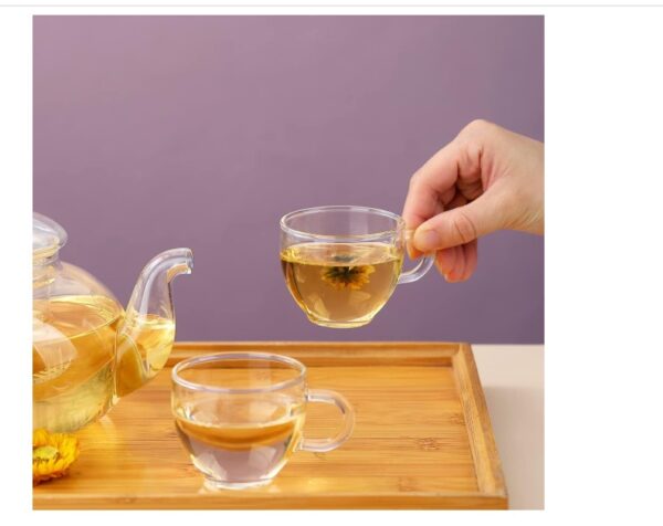 Kyraton 1000ml Glass Teapot with - Image 3