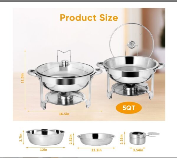 5.5L Chafing Dish Buffet Set - Image 3