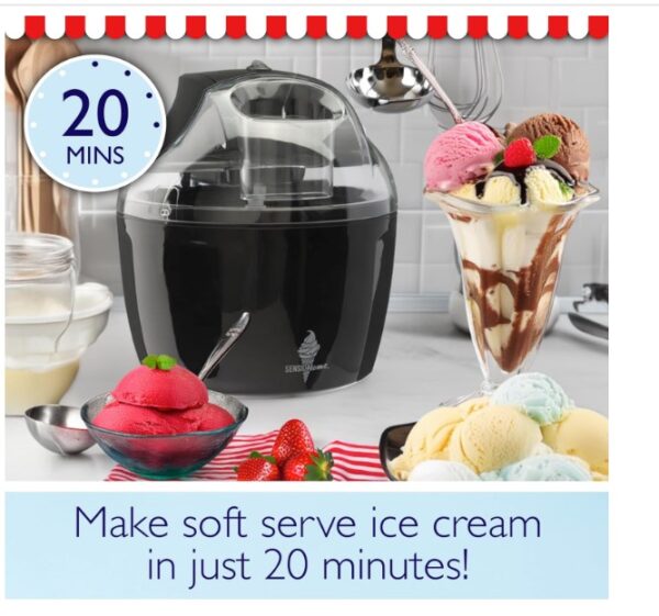 Sensio Home Ice Cream Maker Machine - Image 3