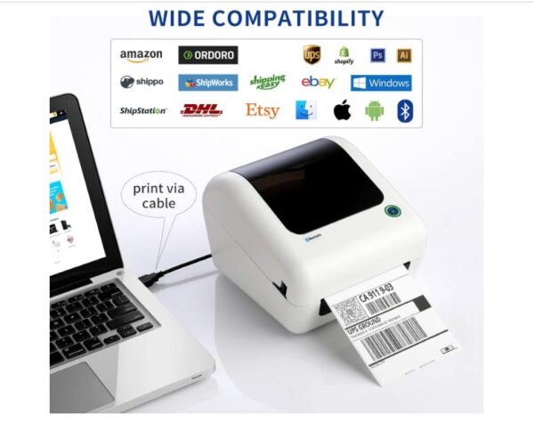 JADENS Bluetooth Shipping Label Printer - Image 5