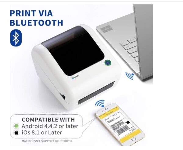 JADENS Bluetooth Shipping Label Printer - Image 3