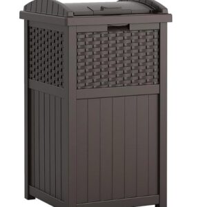 Suncast GHW1732 Resin Wicker Trash