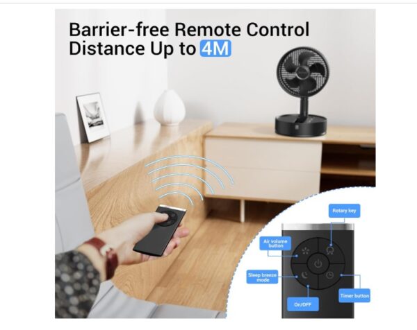 Marchpower Standing Fan with Remote Control - Image 3