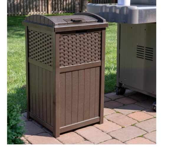 Suncast GHW1732 Resin Wicker Trash - Image 5