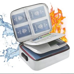 YKUKIZEE Fireproof Document Bag Lockable