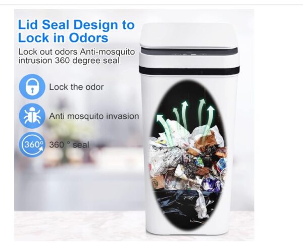 Smart Touchless Bathroom Trash Can - Image 4