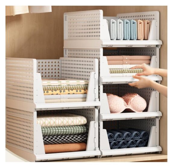 8 Pack Wardrobe Storage Organiser Stackable - Image 3