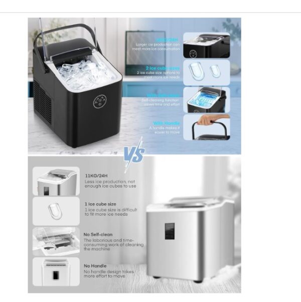 FOHERE Ice Maker Machine Countertop - Image 2