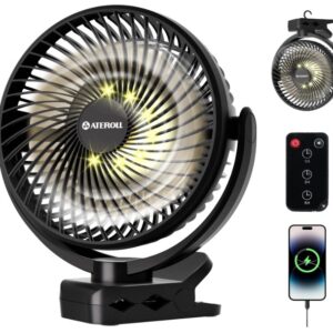 10000mAh Clip on Fan with Remote