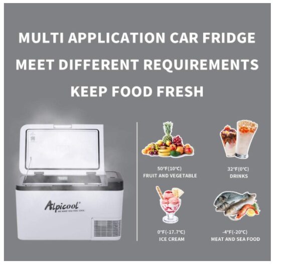 Alpicool K25 25L Compressor Car Fridge Freezer - Image 2